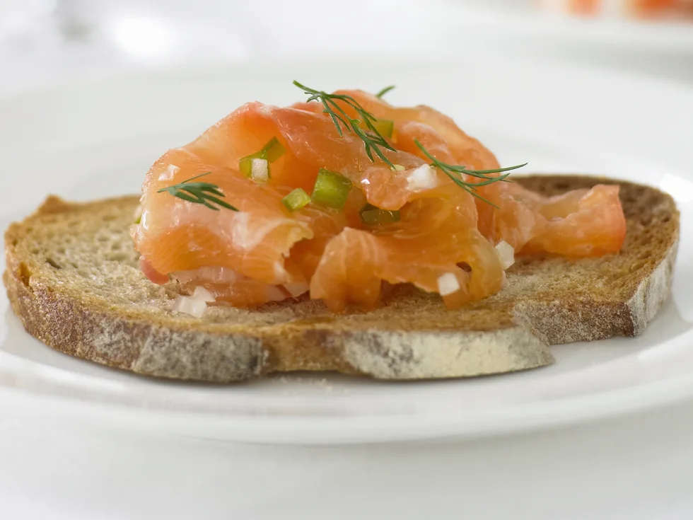 salmon carpaccio