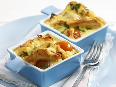 savoury bread pudding