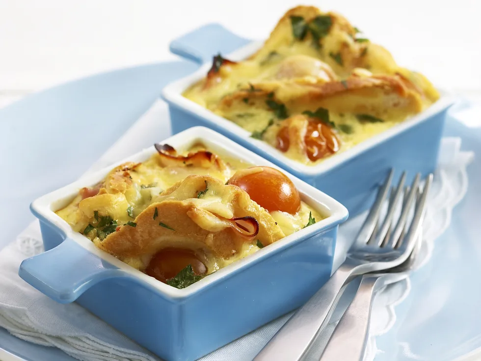 savoury bread pudding