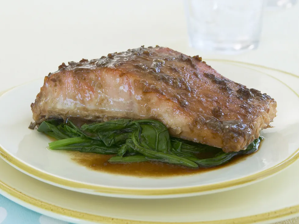 slow-roasted salmon fillet