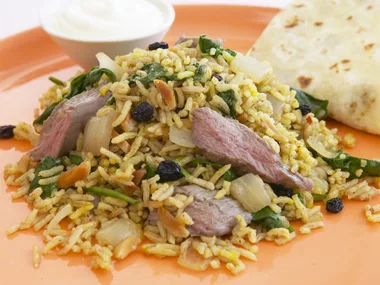 spiced lamb pilaf