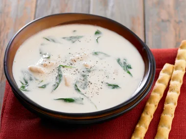 spinach and white bean soup
