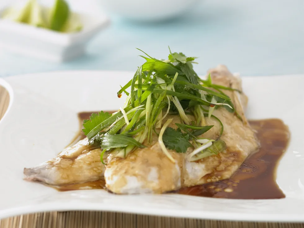 steamed ginger fish with rice