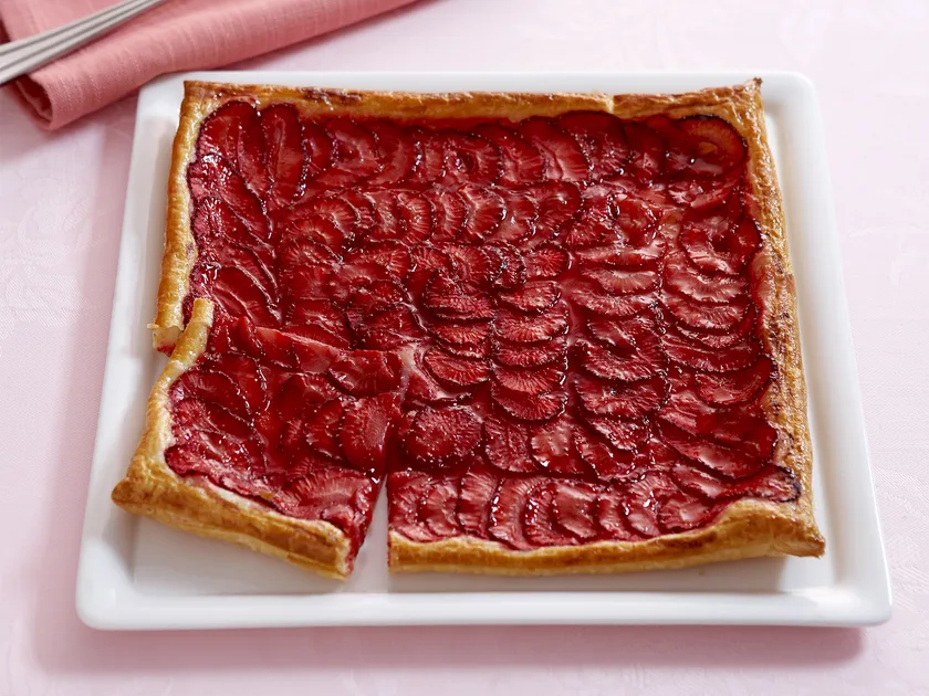 Beautiful strawberry tart recipe
