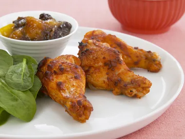 tandoori drumettes with mango chutney