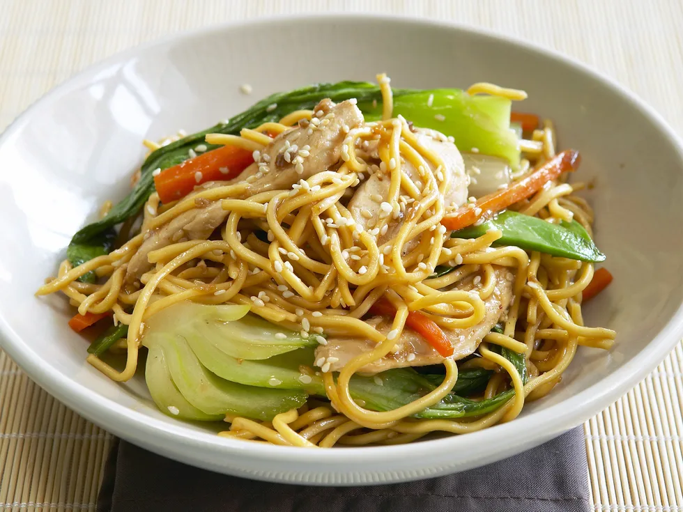 teriyaki and sesame chicken
