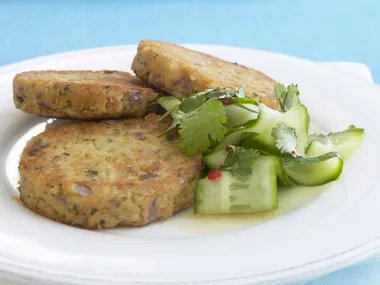 tofu patties with thai salsa