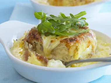 twice-cooked cheese souffle