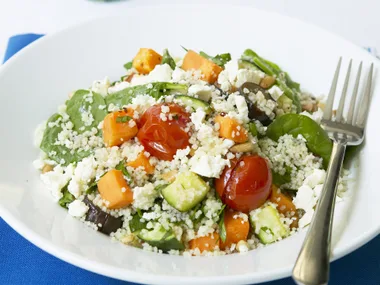 vegetable and fetta couscous