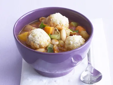 vegetable stew with caraway dumplings