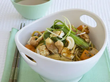 vegetable, noodle and tofu Stir-fry