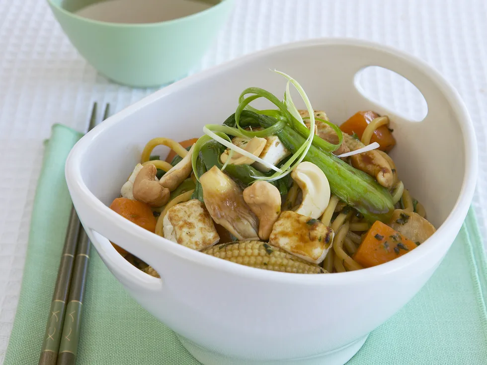 vegetable, noodle and tofu Stir-fry