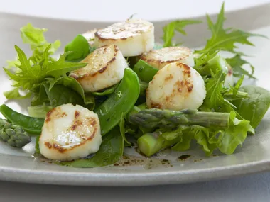 warm scallop salad