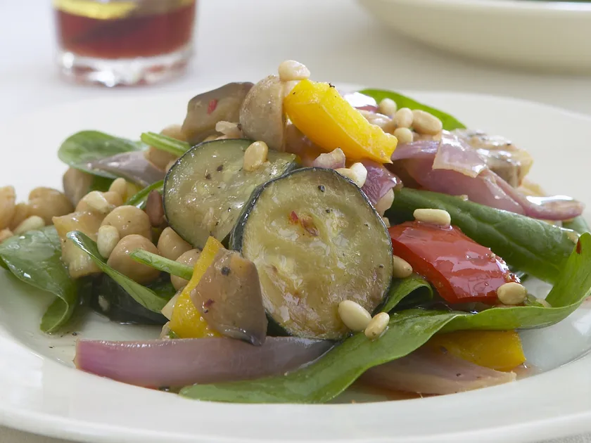 Warm vegetable salad