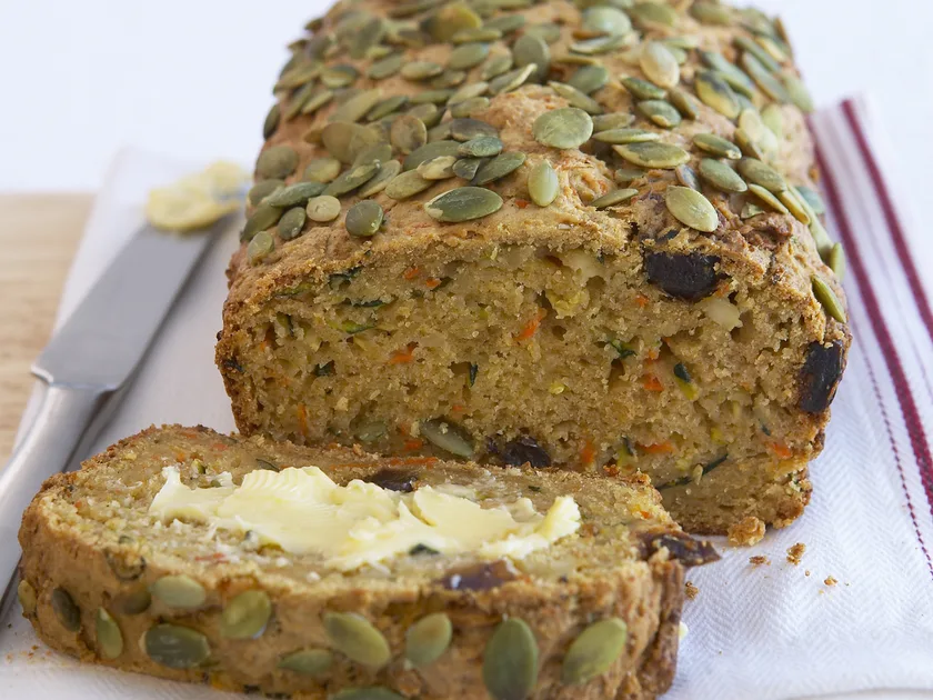 Zucchini, carrot and ricotta loaf