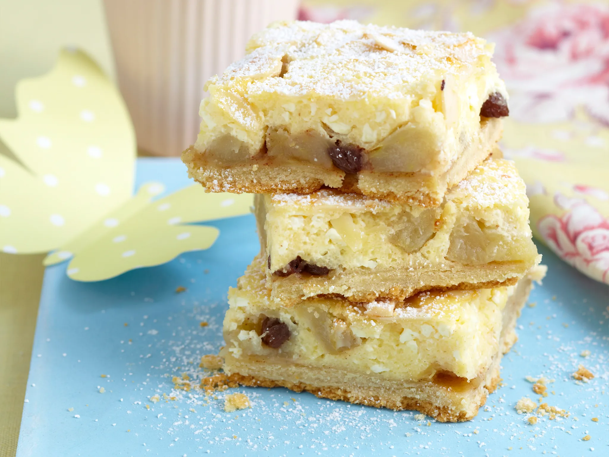 Apple and cheese slice