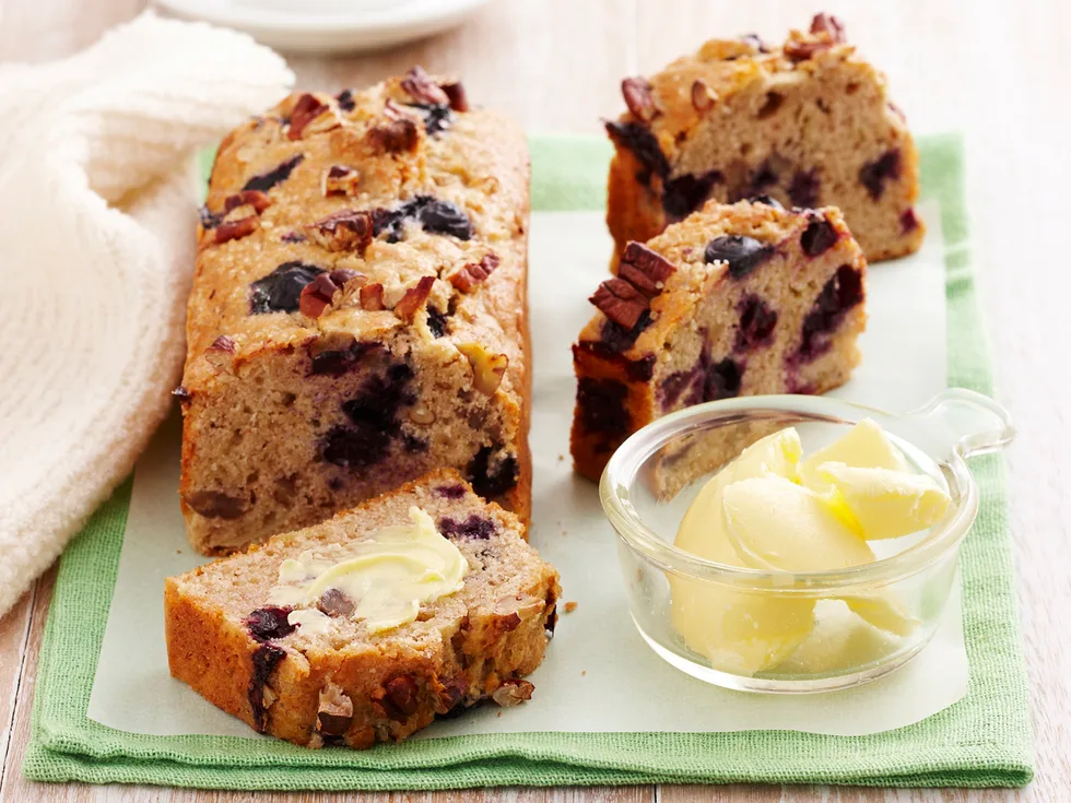Apple, blueberry and pecan bread