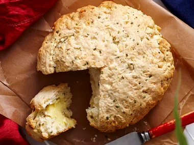 Cheese and chive damper