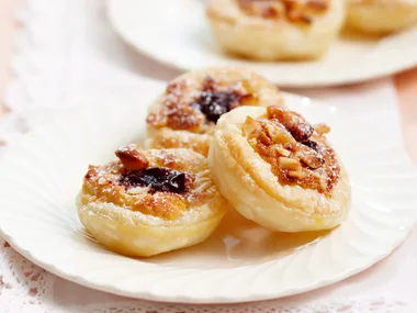 Cherry macadamia tarts