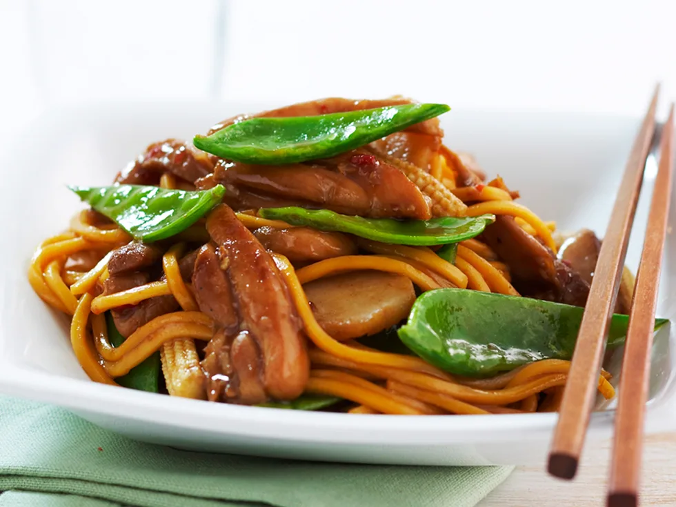 Chicken and corn stir-fry