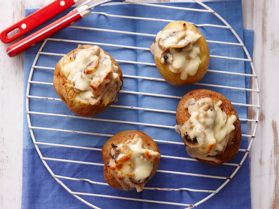 Chicken and mushroom melts