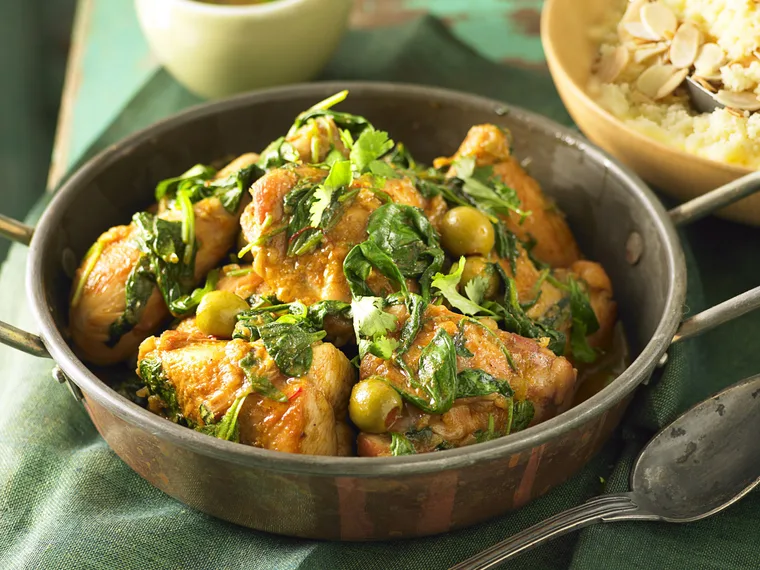 Chicken tagine with olives