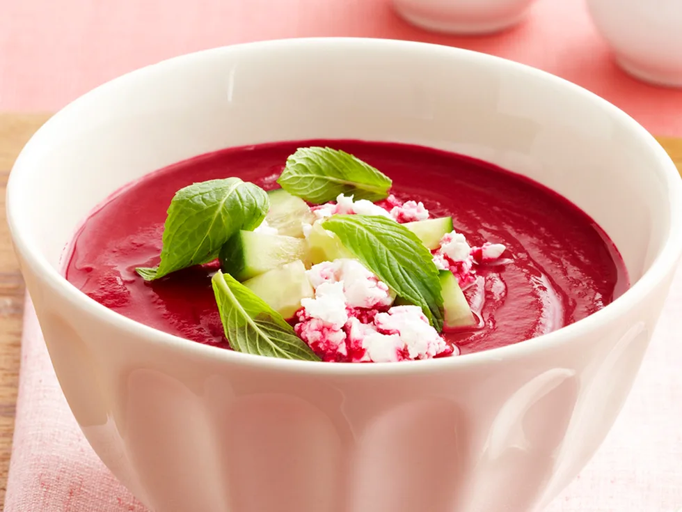 Chilled beetroot soup