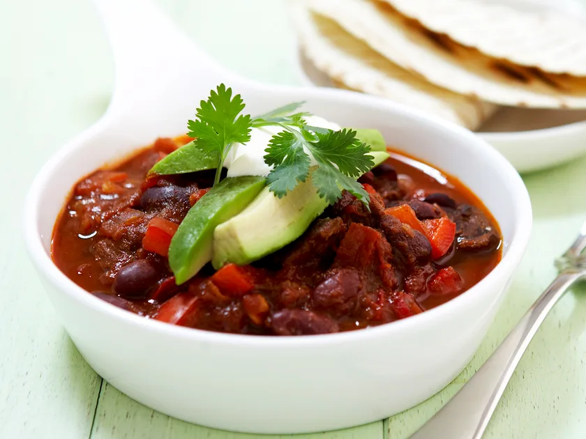 Chilli con carne with rump steak recipe