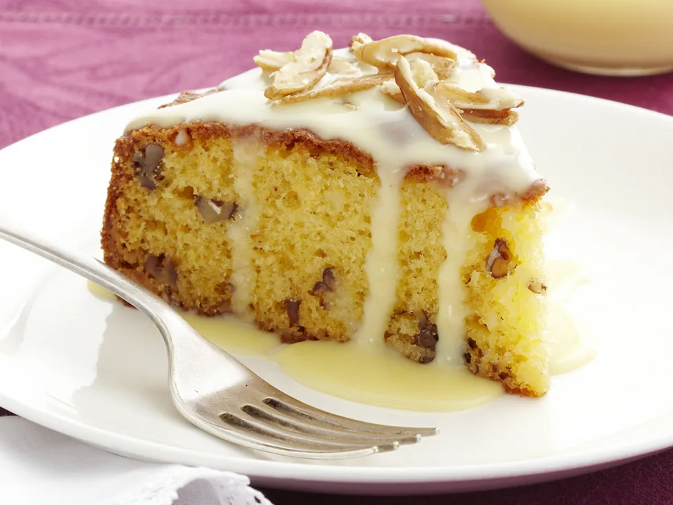 Chocolate and custard teacake