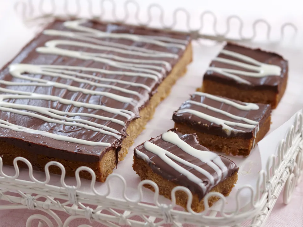 Chocolate hazelnut slice