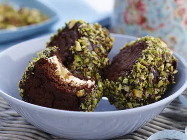Chocolate pistachio wheels