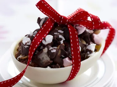 Chocolate rocky road eggs