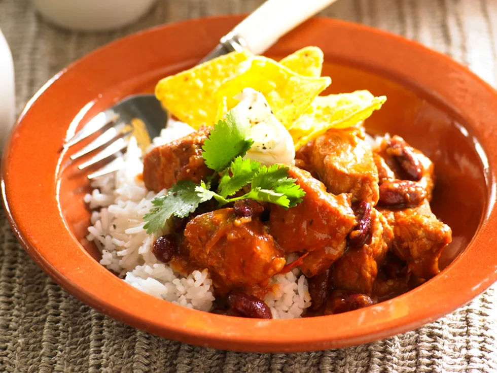 Chunky pork chilli