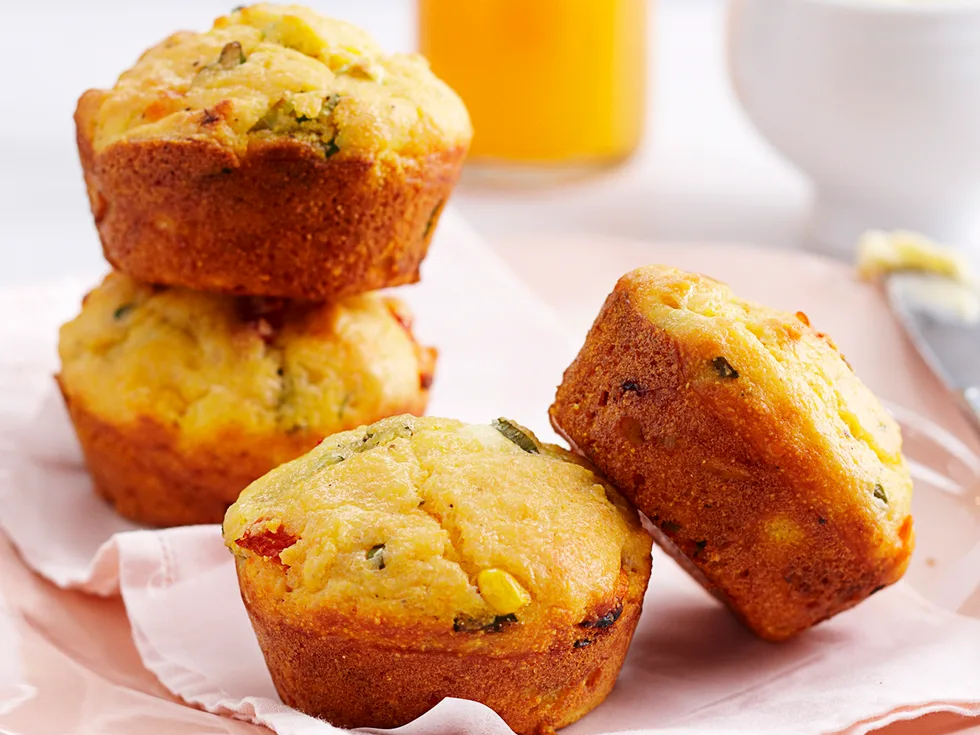 Corn and polenta muffins