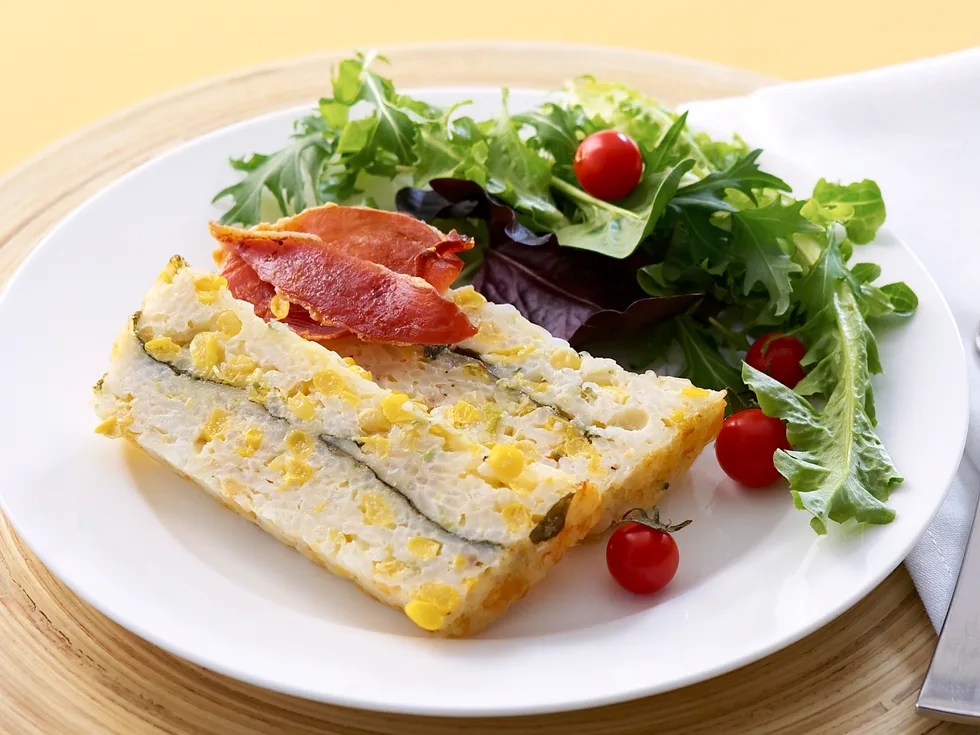 Corn and rice loaf