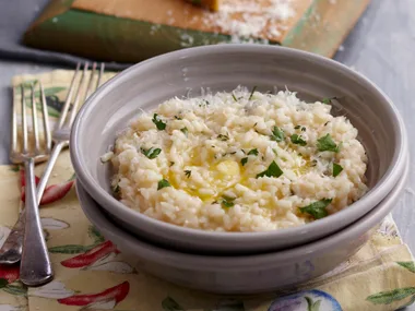 Creamy herb risotto