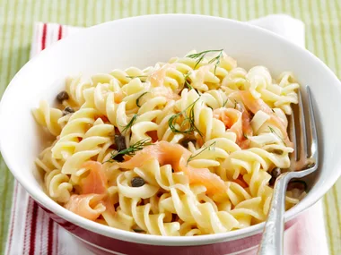 Creamy salmon and lemon pasta