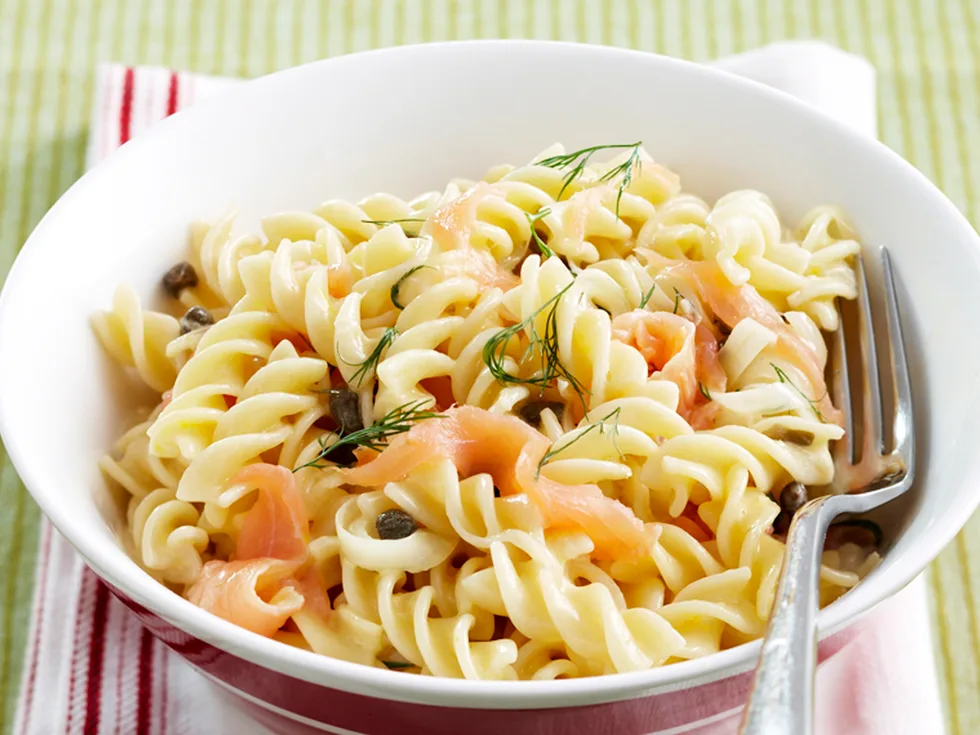 Creamy salmon and lemon pasta