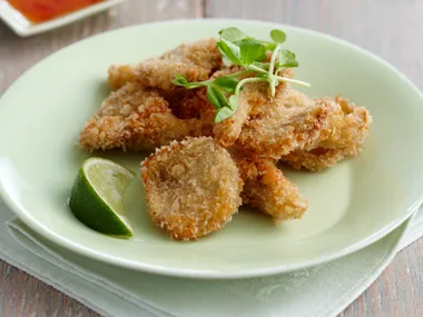 Crispy oyster mushrooms