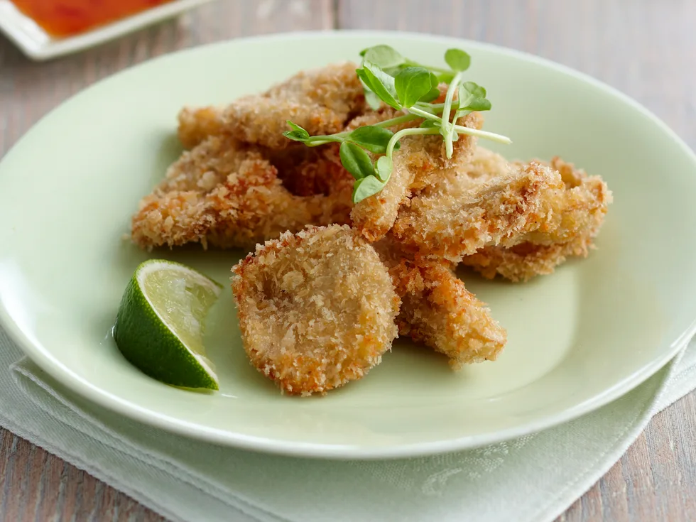 Crispy oyster mushrooms