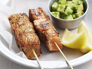 Crispy sesame crusted salmon