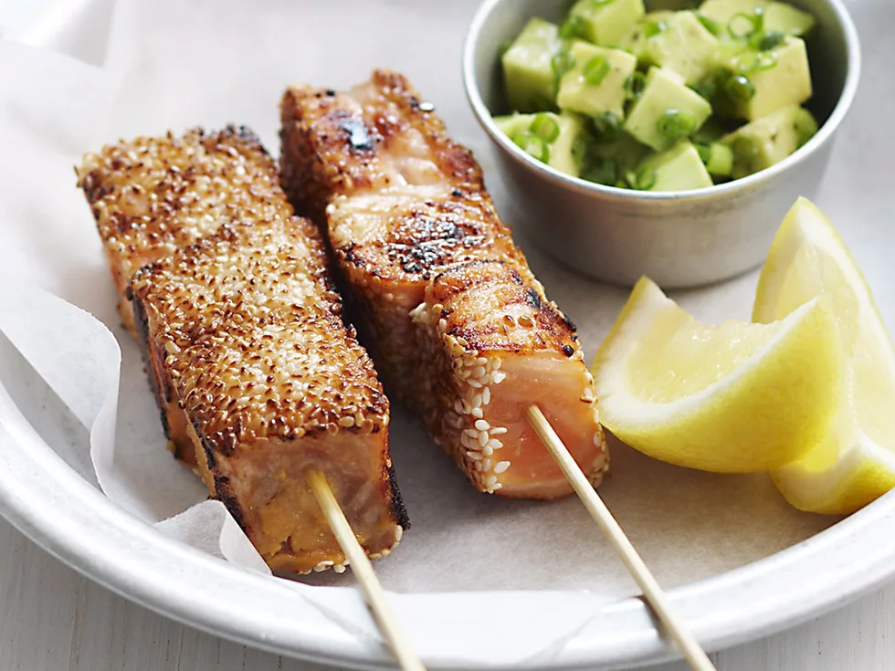 Crispy sesame crusted salmon