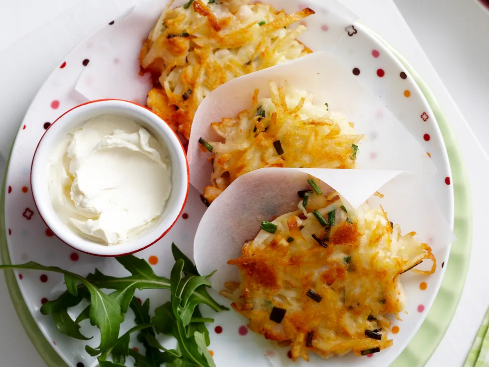 Crispy smoked fish hash