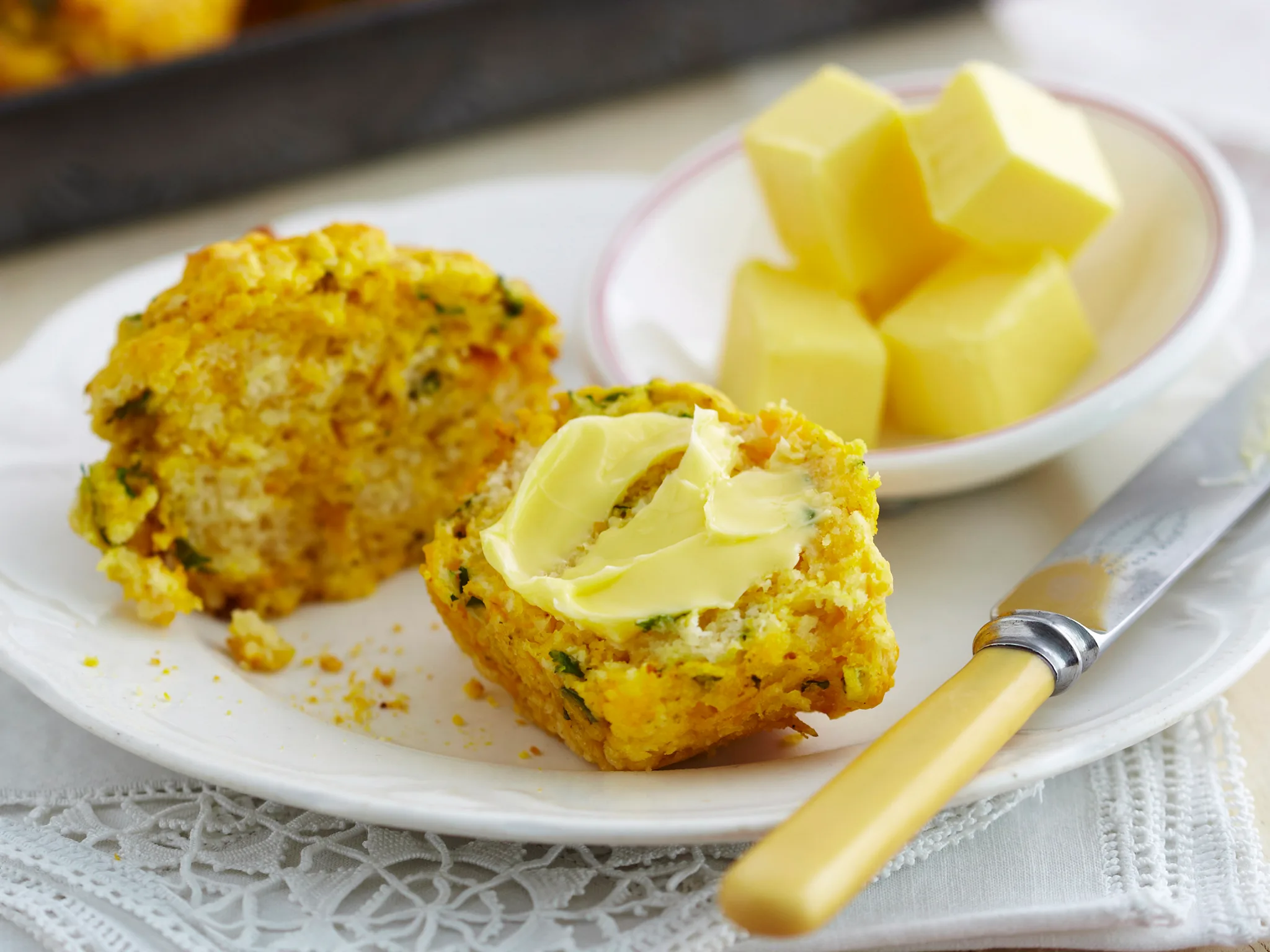 Curried pumpkin and Coriander muffins