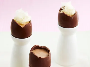 easter egg mousse and easter cookies