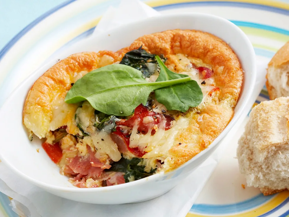 fluffy baked eggs