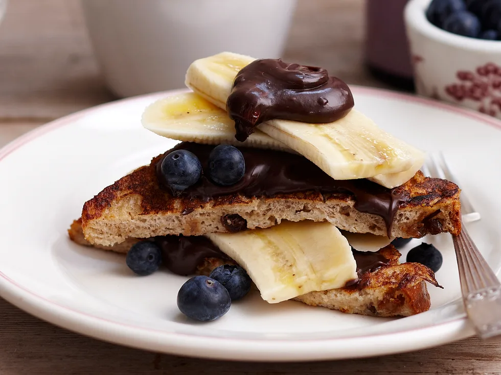 French Toast with Hazelnut Spread