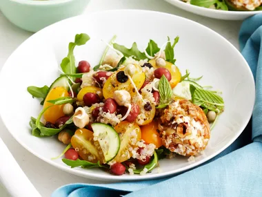 Goat cheese and quinoa salad