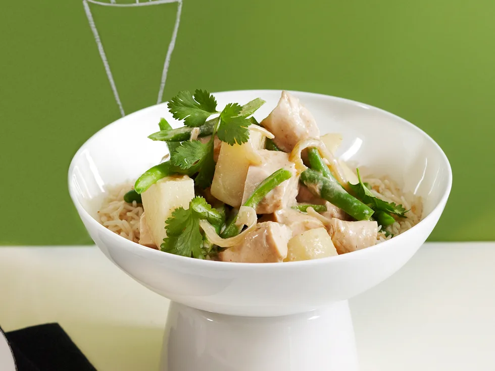 Green chicken curry