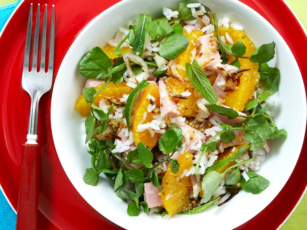 ham salad with wild rice